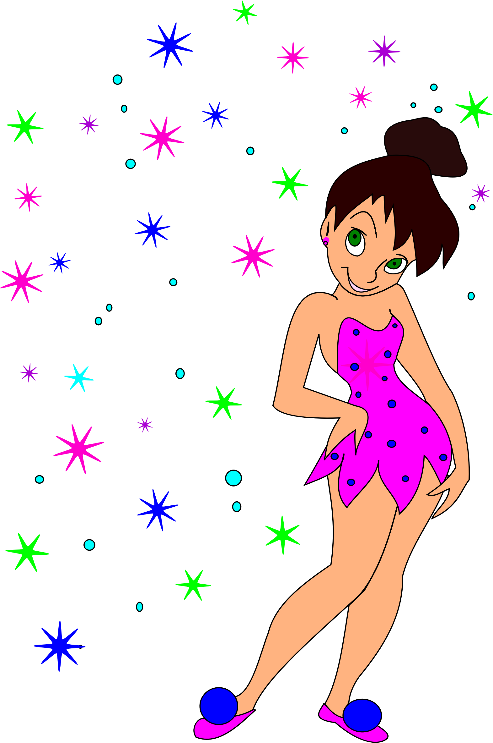 Clipart Fairy Girl - Stardust Fairy Girl Beach Towel - Png Download (1571x2364), Png Download