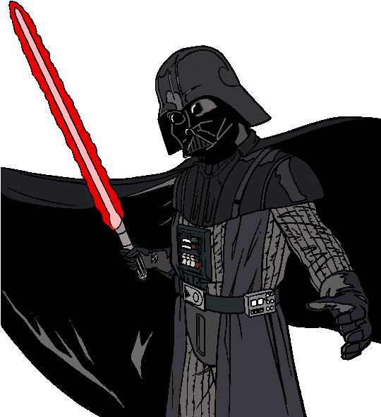 Star Wars Clip Art Black - Star Wars Darth Vader Clip Art - Png Download (539x601), Png Download