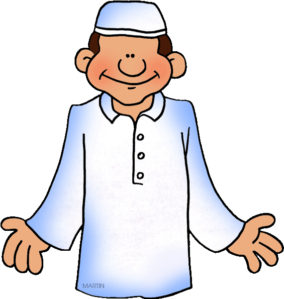 Religion Clip Art By Phillip Martin, Moslem Boy - Sunni Clipart - Png Download (626x648), Png Download