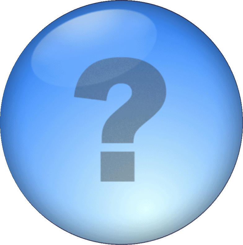 Question Mark - Blue Question Mark Gif Clipart (784x788), Png Download