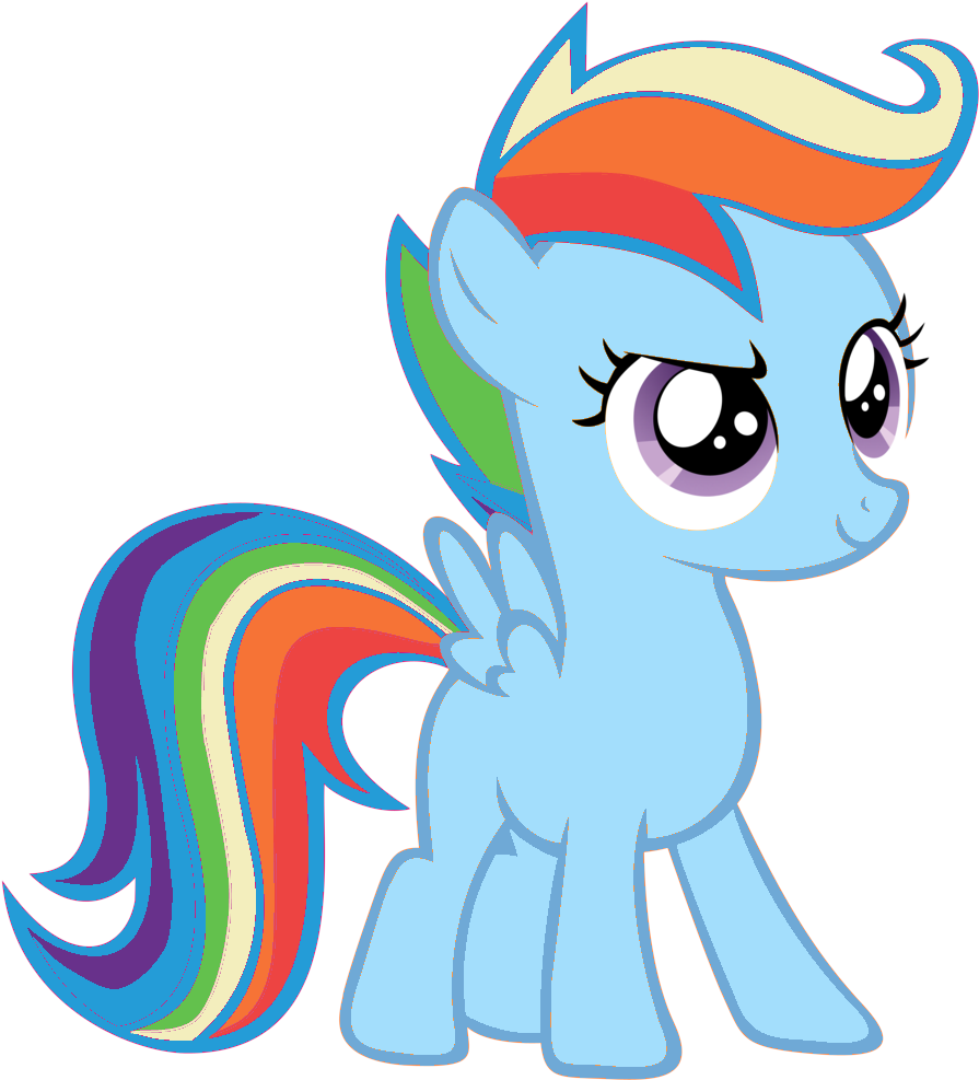 My Little Pony Rainbow Dash And Scootaloo - Mlp Orange And Pink Clipart (895x987), Png Download