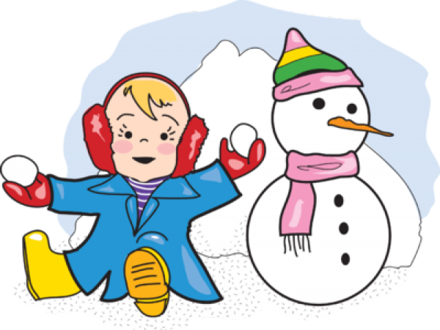 Winter Snow Clipart Snow Play - Playing In Snow Clip Art - Png Download (640x480), Png Download