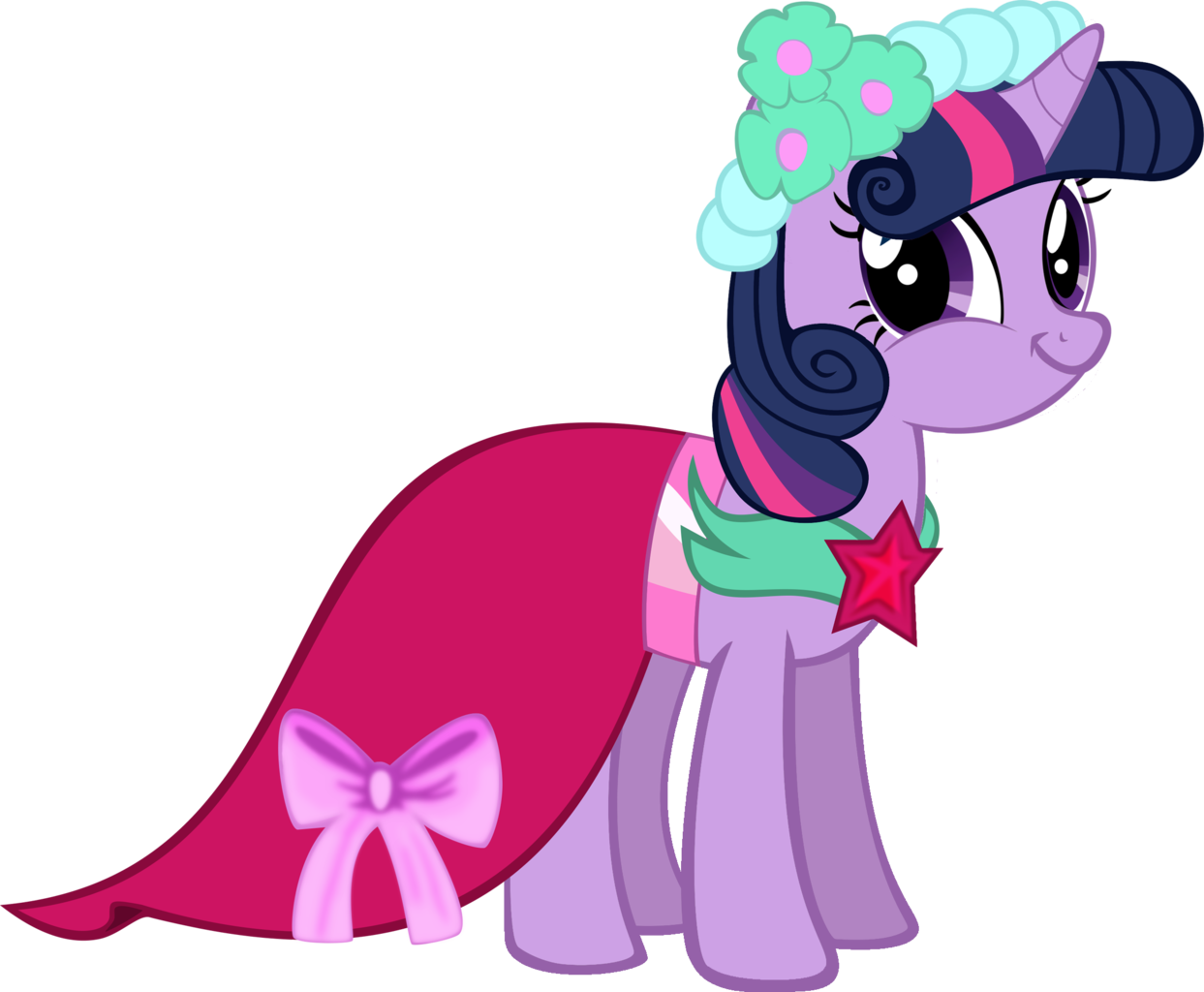 Bridesmaid Dress, Clothes, Dress, Safe, Simple Background, - My Little Pony Twilight Sparkle Dress Clipart (1243x1024), Png Download