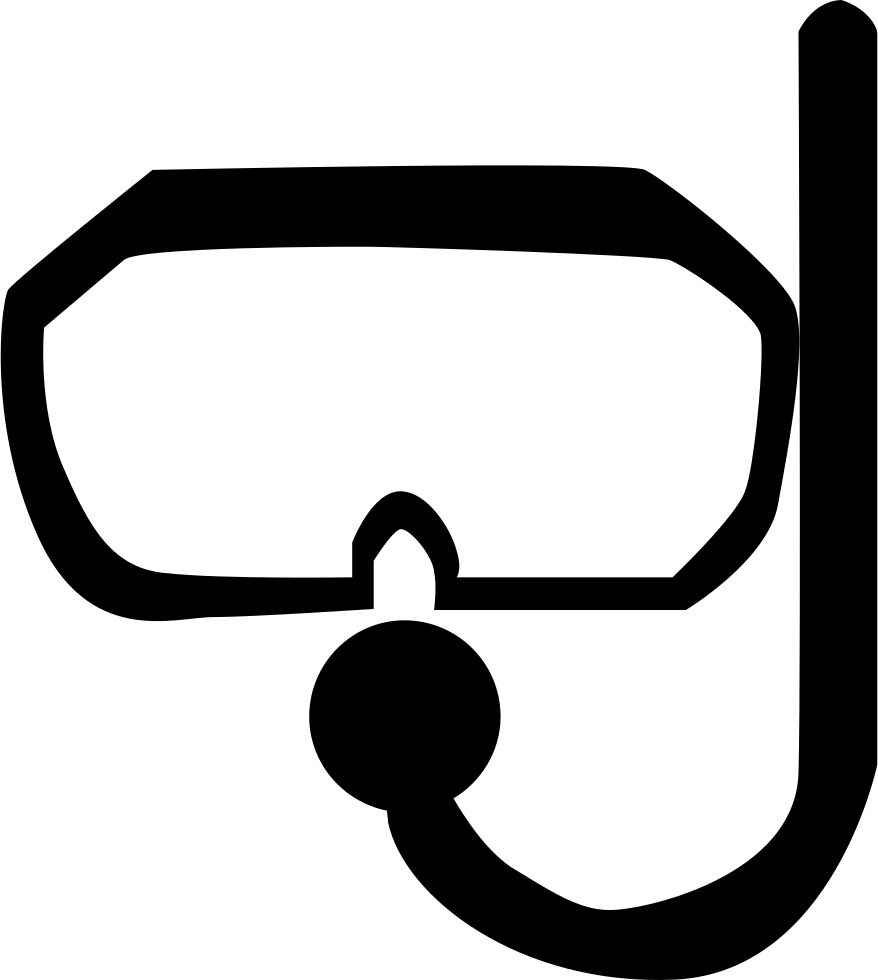 Diving Mask Clipart (878x980), Png Download