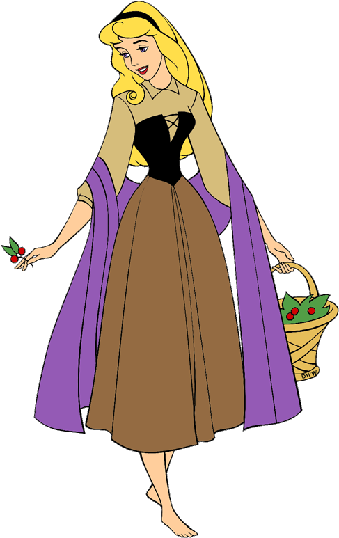 Png Free Download Image Clipber Gif Disney - Aurora Sleeping Beauty Clipart Transparent Png (500x783), Png Download