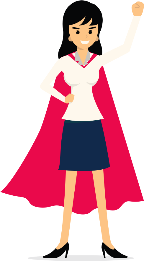 Super-woman - Lilly Singh Clipart (487x899), Png Download