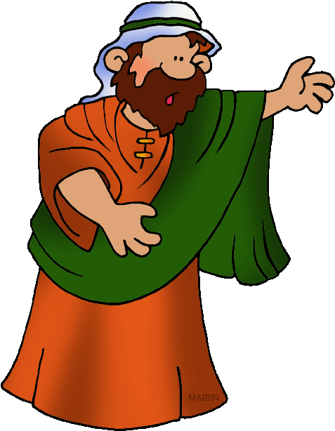 Bible Clip Art By Phillip Martin, Isaiah - Personagens Biblicos Desenho - Png Download (494x648), Png Download