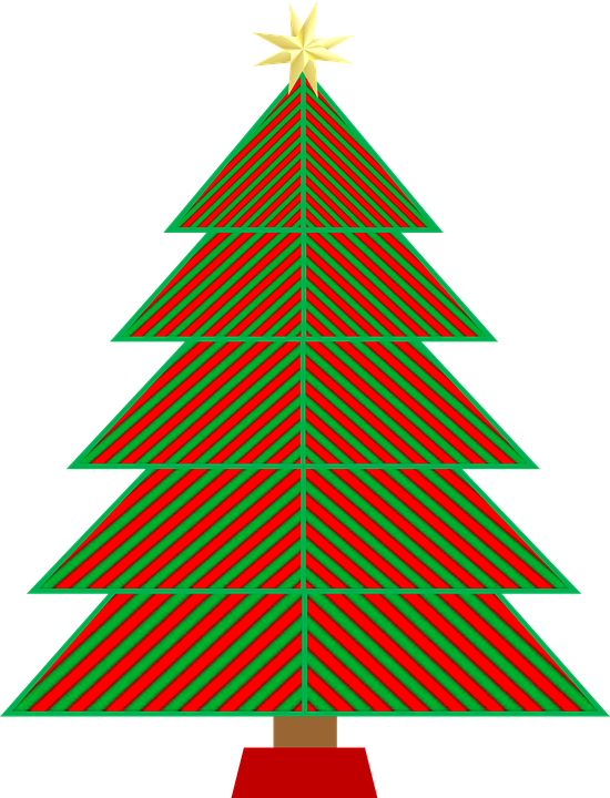 Graphic Christmas Tree 4, Buy Clip Art - Christmas Tree In C - Png Download (550x720), Png Download