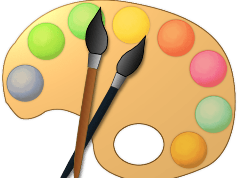 Paint Clipart Palet - Painting Palette Clipart - Png Download (1067x600), Png Download