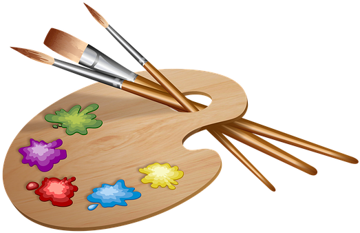 Paint Palette Clipart (640x518), Png Download