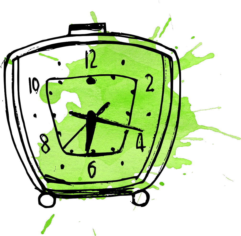 Ftestickers Clock Watercolor Stain Splash Paint Paintin Vector