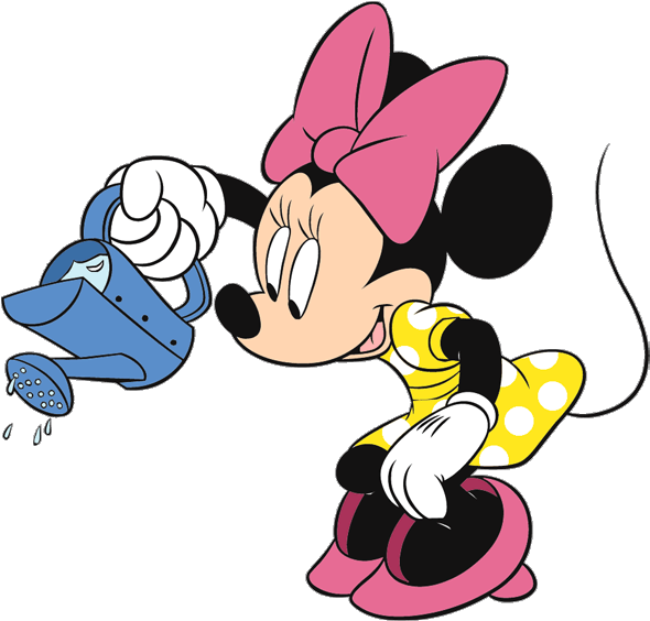 Mickey Mouse Clipart Garden - Minnie Y Mickey Primavera - Png Download (600x578), Png Download
