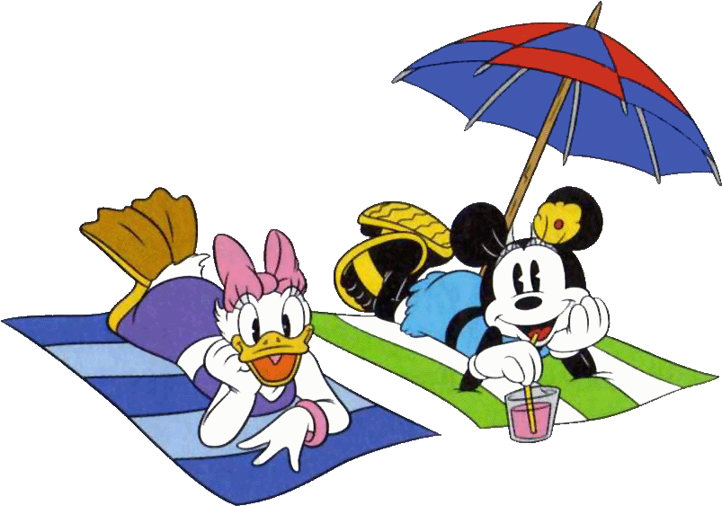 Mickey Mouse Clipart Daisy - Cartoon - Png Download (824x593), Png Download