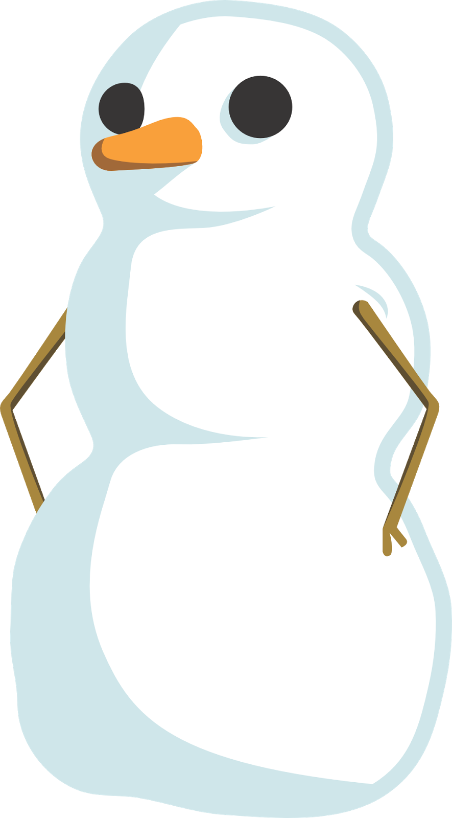 Porkkananenäinen Lumimies - Human Clipart (885x1600), Png Download