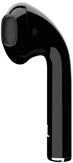 Jet Black Gloss - Headset Clipart (2000x1200), Png Download