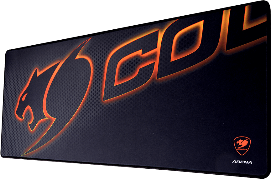 Arena Black Gaming Mouse Pad - Mousepad Cougar Clipart (1010x757), Png Download