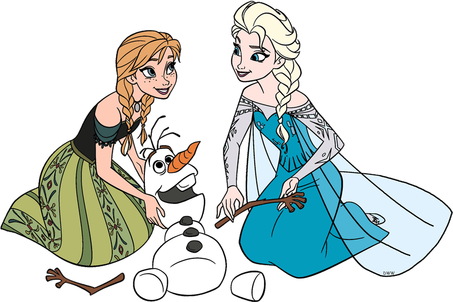 Frozen Wallpaper Called Anna, Elsa And Olaf - Disney Princess Word Search Clipart (900x618), Png Download