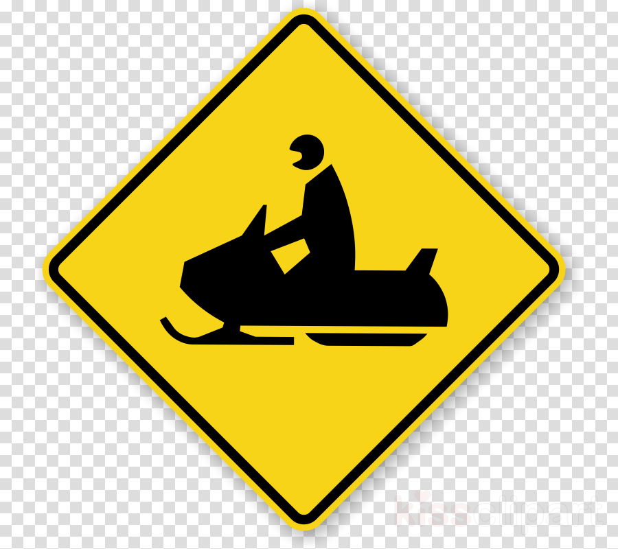 Snowmobile Sign Clipart Traffic Sign Warning Sign Snowmobile - Transparent Background Us Map Png (900x800), Png Download