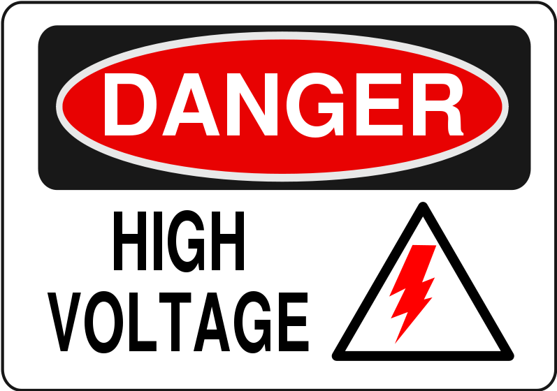 Danger High Voltage Hd Clipart (800x566), Png Download