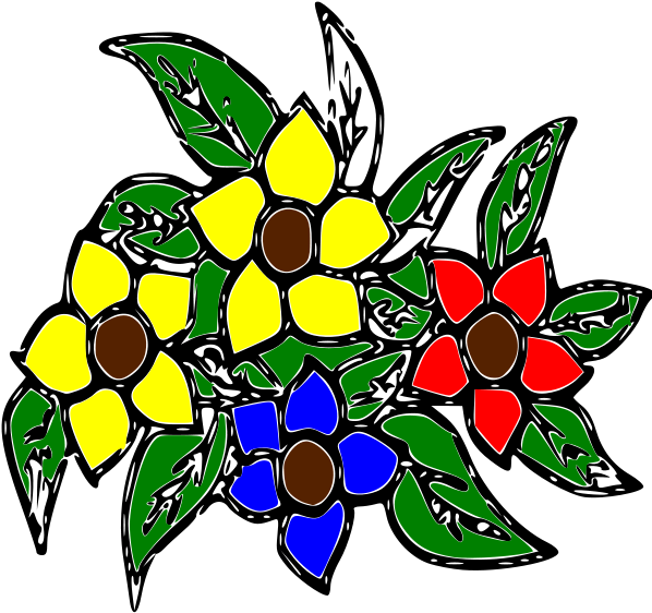 Flores Colors Clipart Large Size - Clip Art - Png Download (636x900), Png Download