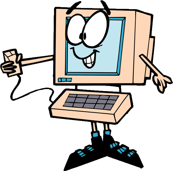 Funny Computer Clipart - Funny Clipart - Png Download (601x624), Png Download