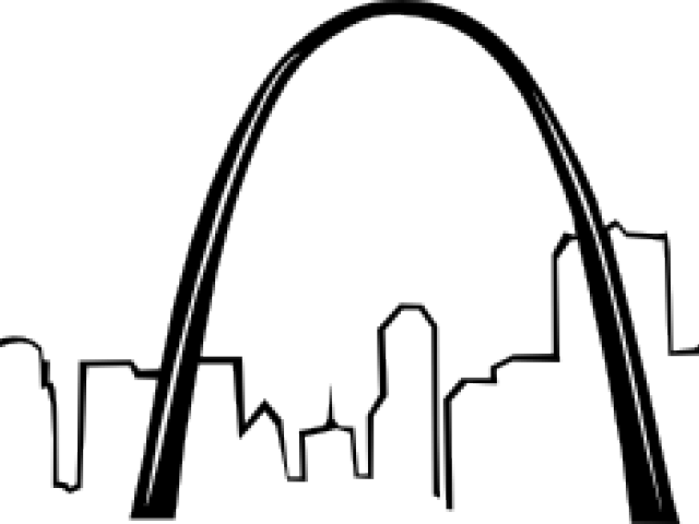 Places Clipart Saint Louis Arch - Saint Louis Arch Clipart - Png Download (640x480), Png Download