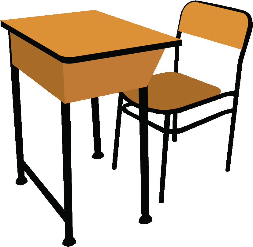 Table And Chairs Clip Art - Classroom Desk Clip Art - Png Download (900x861), Png Download