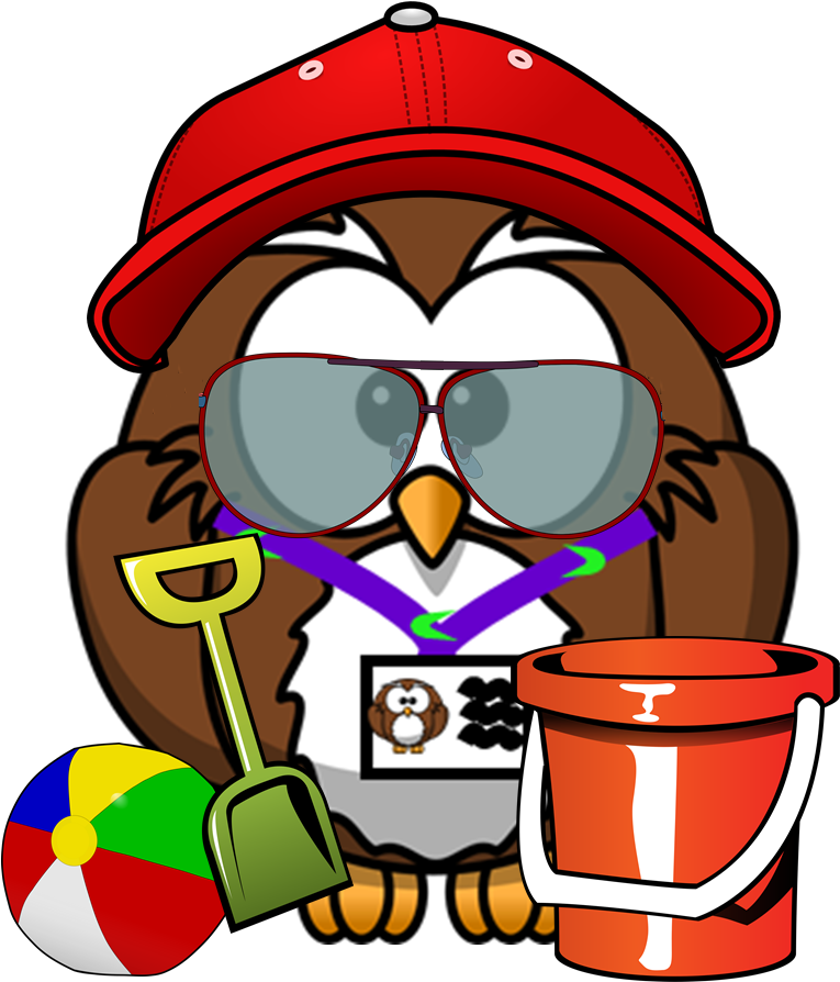 Summer Owl Clip Art - Png Download (764x907), Png Download