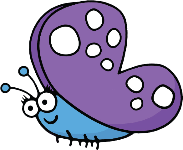 2-3 Year Olds - Butterfly Clipart (668x500), Png Download