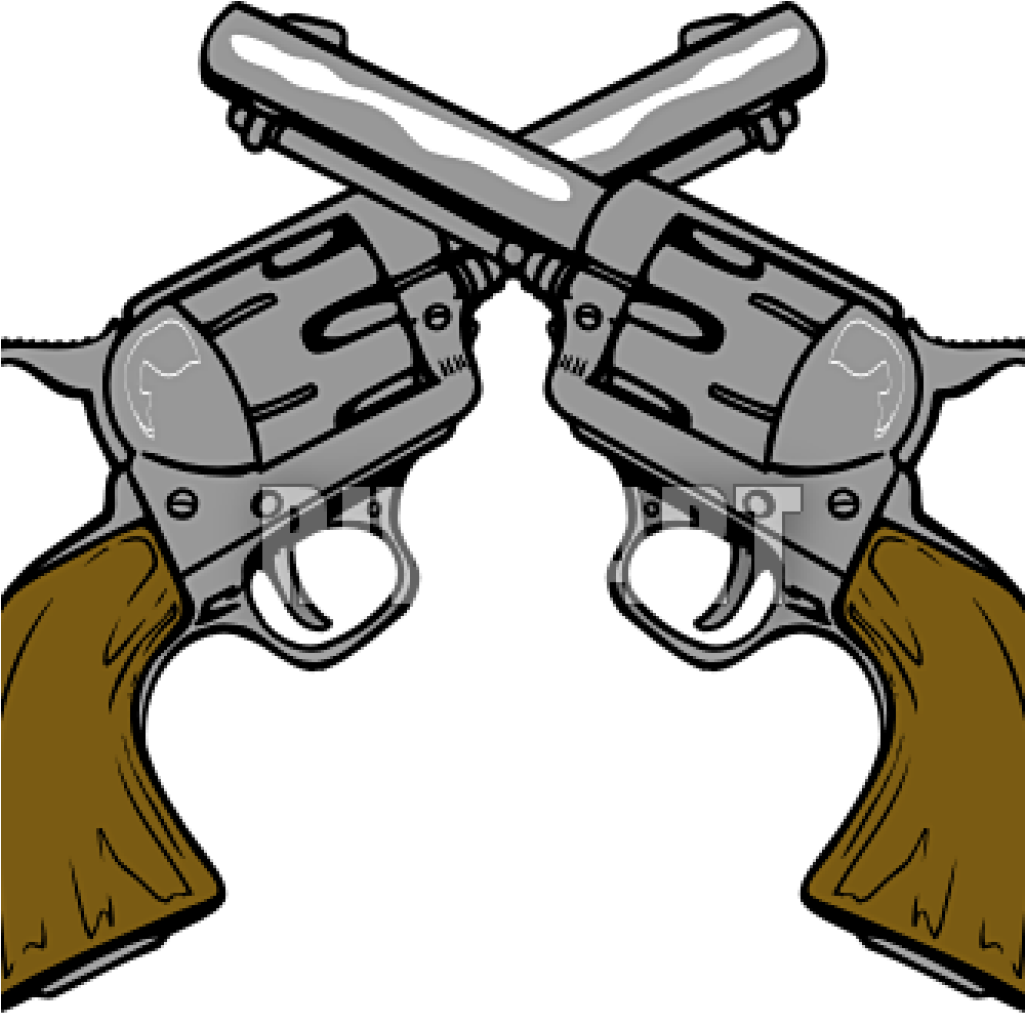 Guns Clip Art Cowboy Gun Clipart Music Clipart - Wild West Gun Png Transparent Png (1024x1024), Png Download