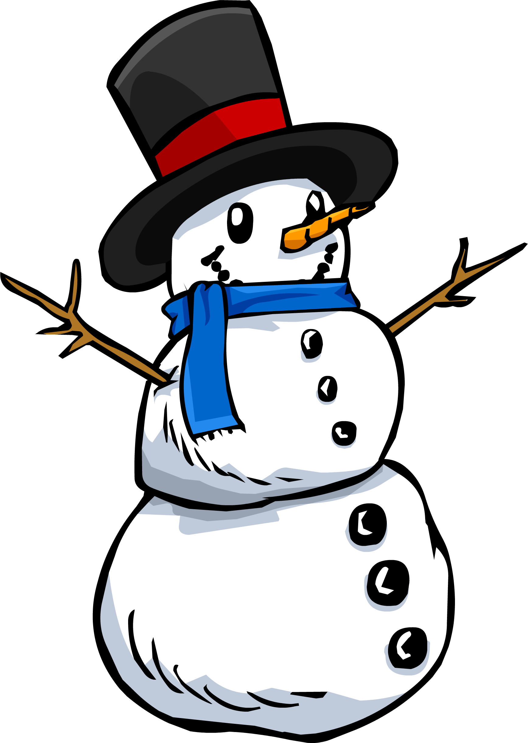 Clipart Snowman Female - Snowman Clipart Transparent Background - Png Download (1735x2441), Png Download