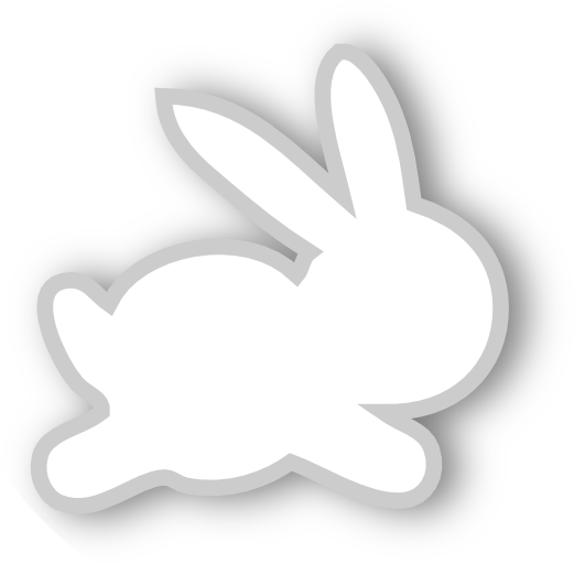 Free White Scrap Bunny Png - Emblem Clipart (612x653), Png Download