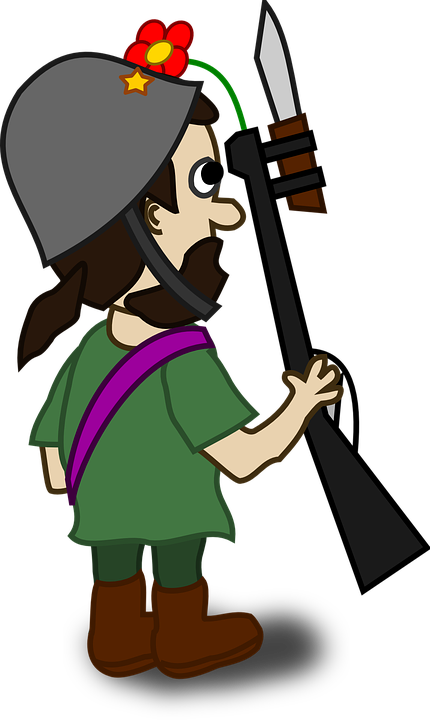 Military Soldier Cartoon 19, Buy Clip Art - Best Gift - Comic Characters Soldier Ns Hoodie/t-shirt/mug - Png Download (430x720), Png Download