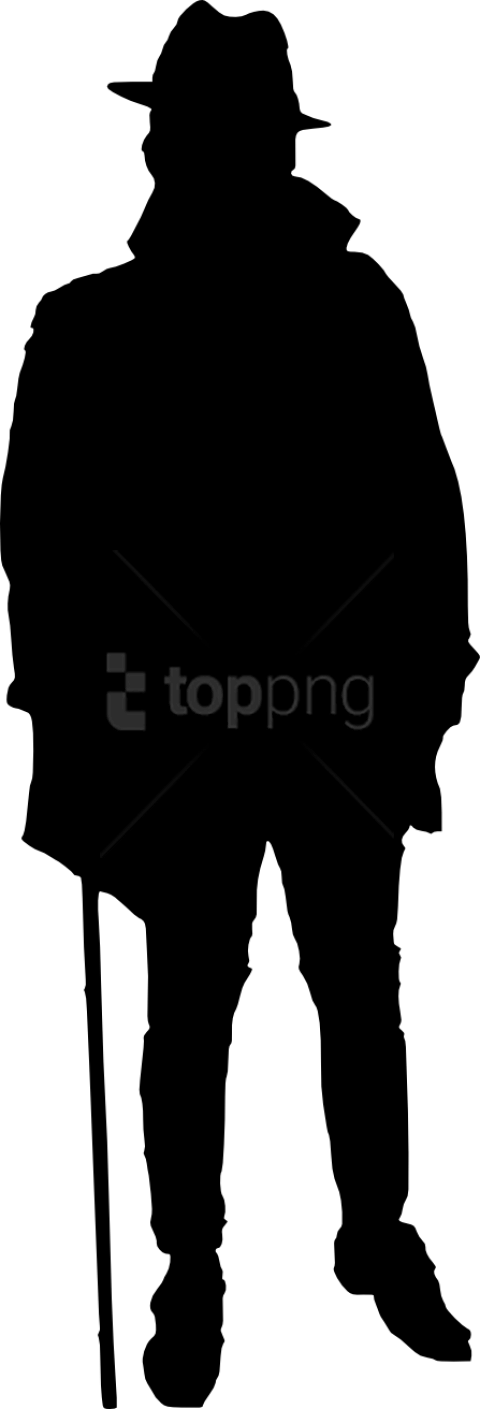 Free Download - Joker Silhouette Transparent Clipart (447x1312), Png Download