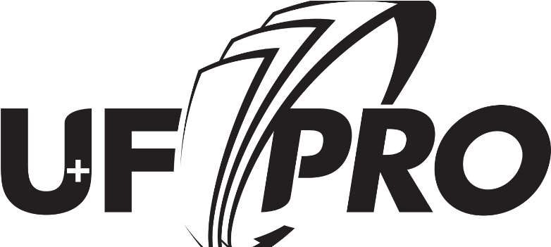 Uf-pro 100black Logo - Uf Pro Clipart (1050x350), Png Download