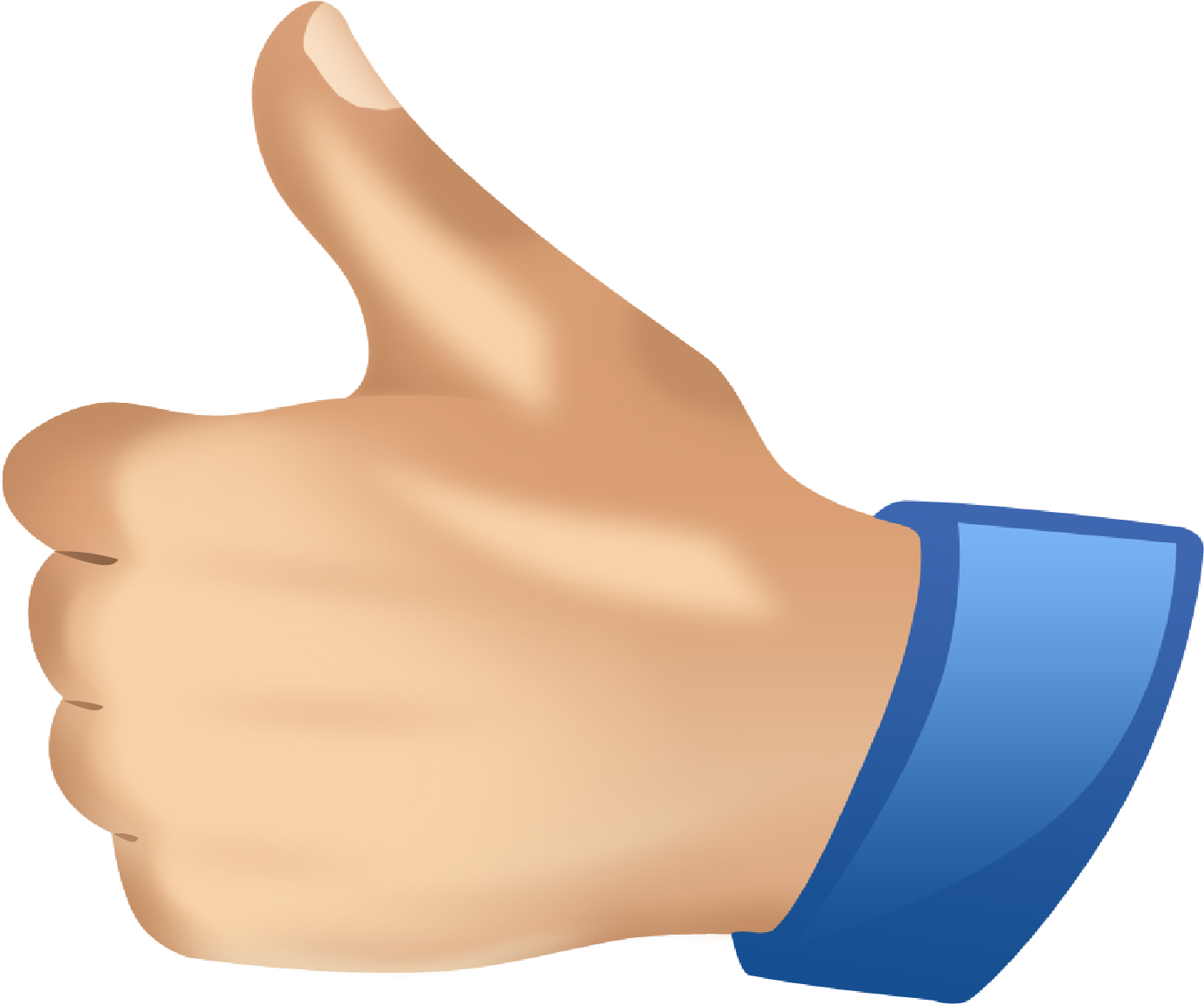 Thumbs - Hand Thumb Up Png Clipart (1076x1024), Png Download
