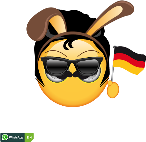 Lustiges Emoji Mit Oberlippenbart Und Funkelnden Augen - Smiley Clipart (1200x628), Png Download