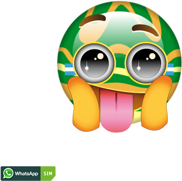 Lustiges Emoji Mit Argentinien Flaggen Makeup Und Schief - Emoticon Clipart (1200x628), Png Download