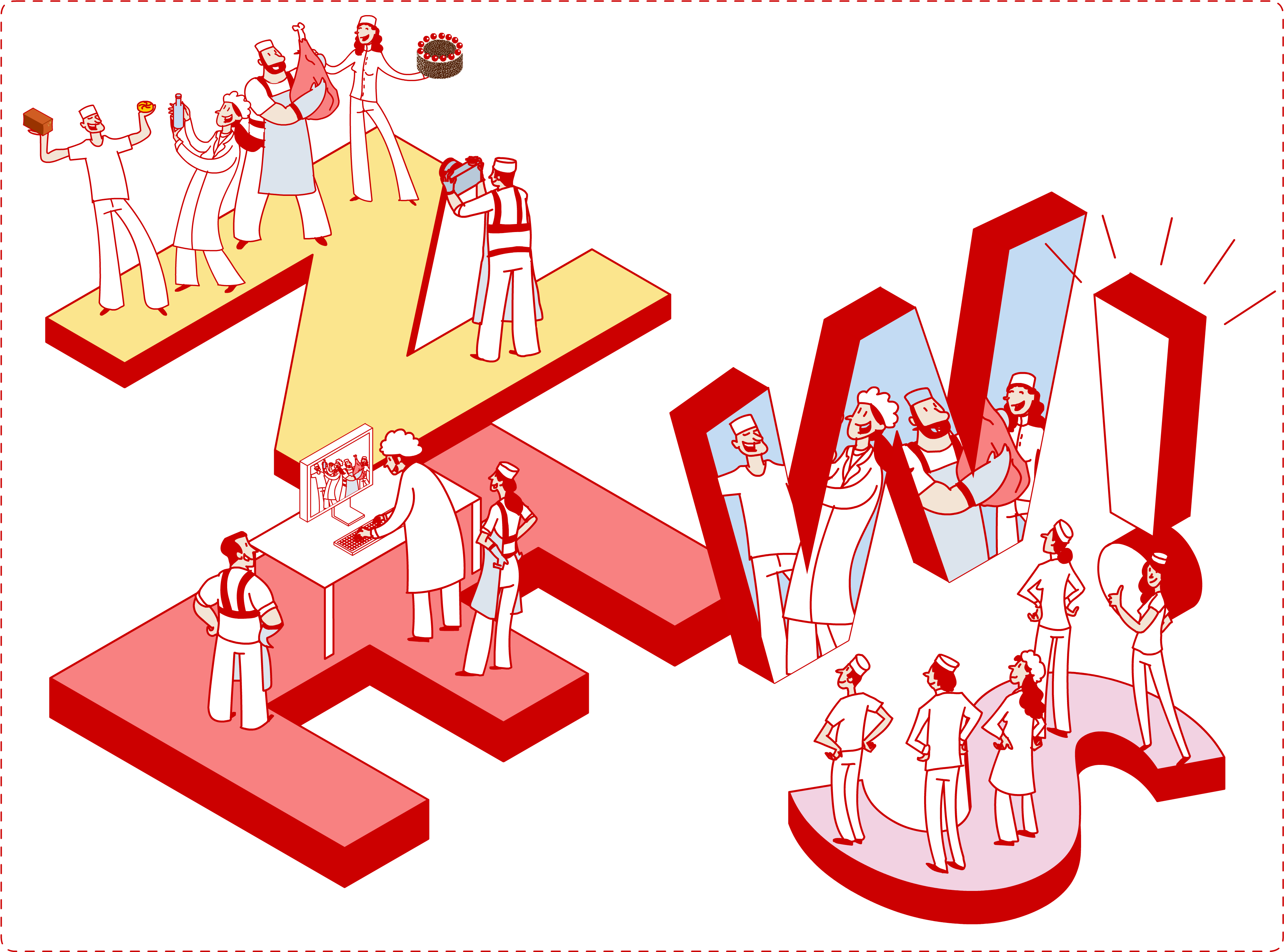 Lebensmittelberufe - Graphic Design Clipart (3705x2755), Png Download