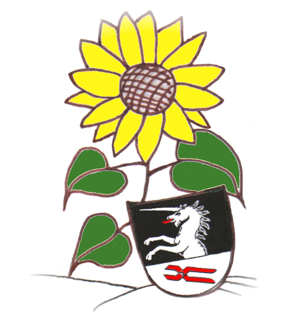 Logo - Sunflower Clipart (1214x1322), Png Download