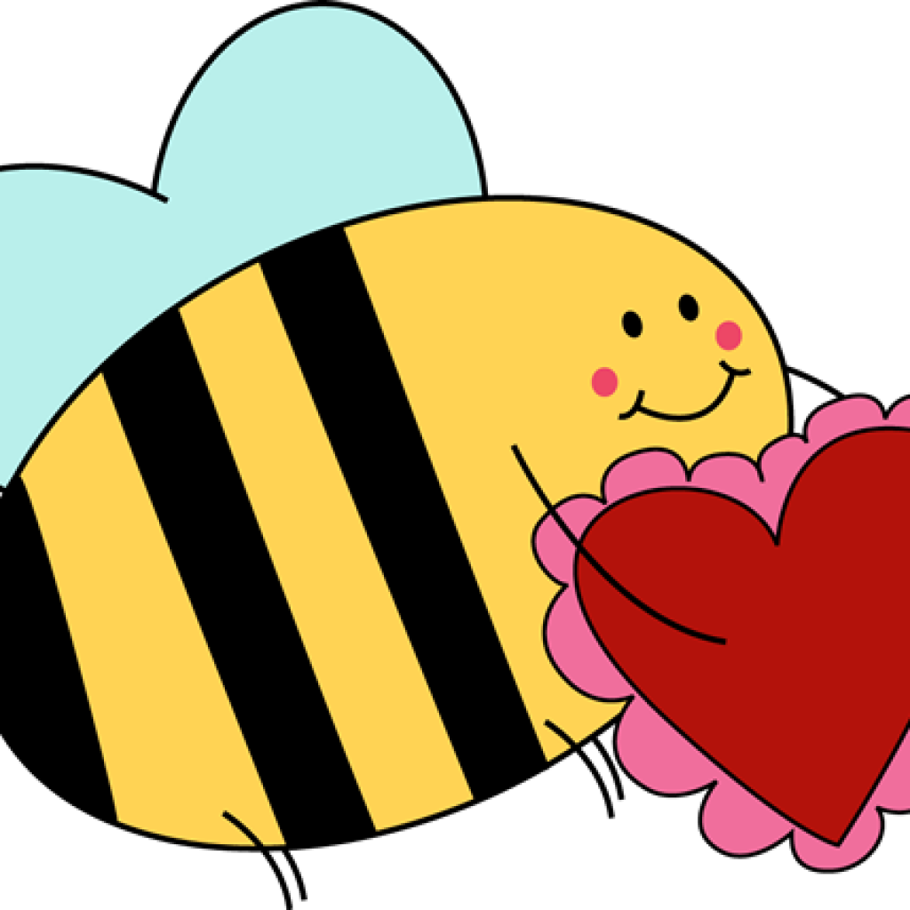 Valentine Clip Art Bee Valentine Clipart School Clipart - Clip Art - Png Download (1024x1024), Png Download