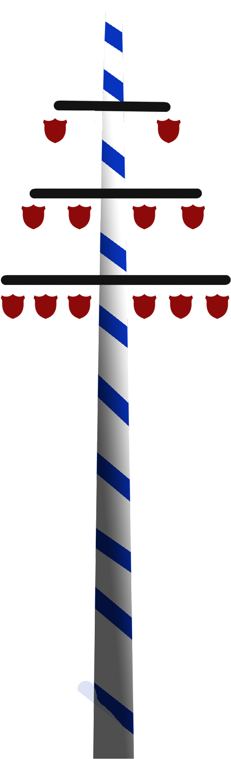 Explodierender Maibaum [archiv] Clipart (500x1500), Png Download