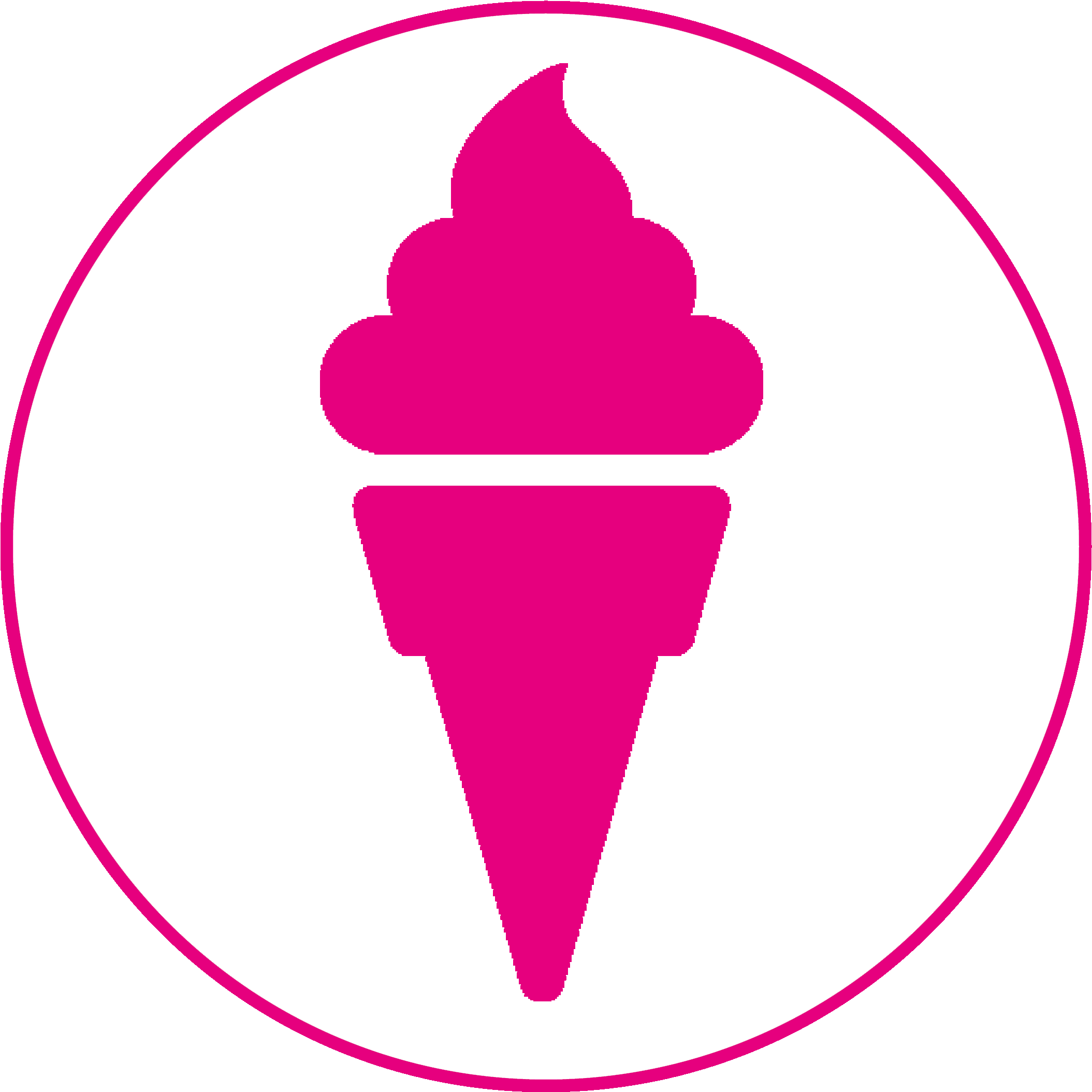 Softeis - Ice Cream Silhouette Clipart (2126x2126), Png Download