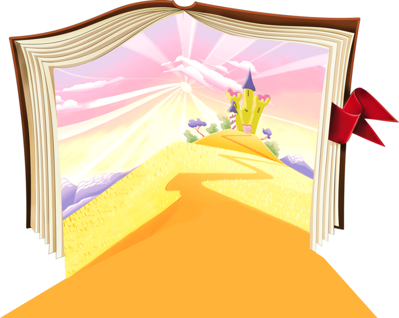 Яндекс - Фотки - Cartoon Story Book Clipart (800x638), Png Download