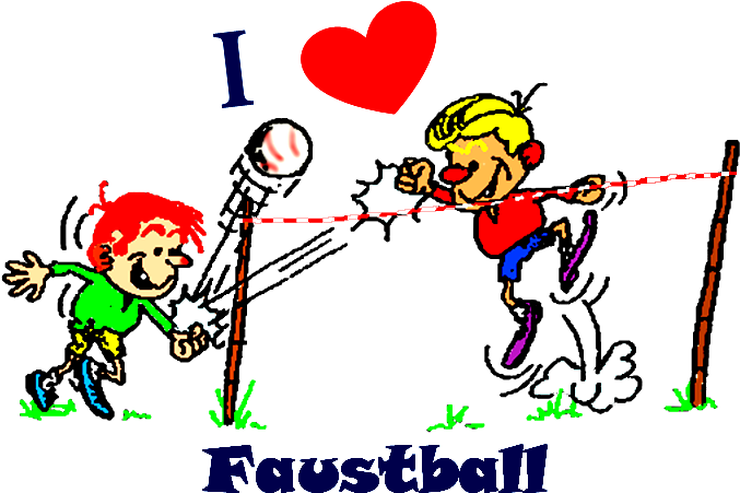 I Love Faustball - Fistball Clipart (698x477), Png Download