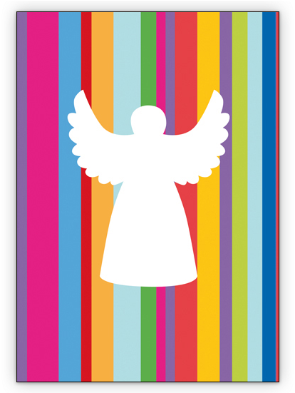 Coole Designer Weihnachtskarte Mit Bunten Streifen - Illustration Clipart (635x550), Png Download