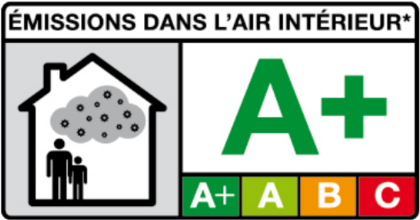 The French Voc Label Classifies Indoor Products With - A+ Clipart (600x600), Png Download