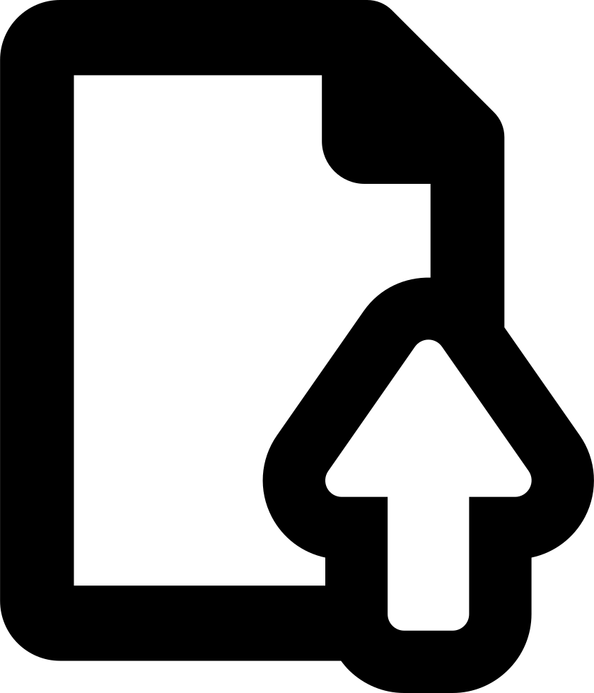 Png File - Upload File Icon Svg Clipart (840x980), Png Download