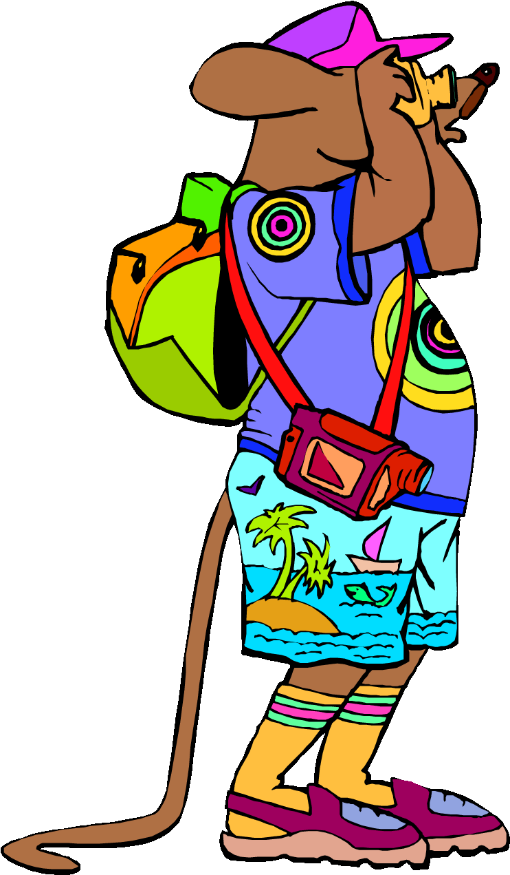 Tour Guide Clip Art Cliparts Co Wacky Tacky Day Clipart - Clip Art - Png Download (750x1279), Png Download