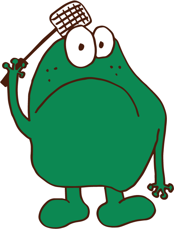 Ein Frecher Frosch Mit Fliegenklatsche - Flyswatter Clipart (794x794), Png Download